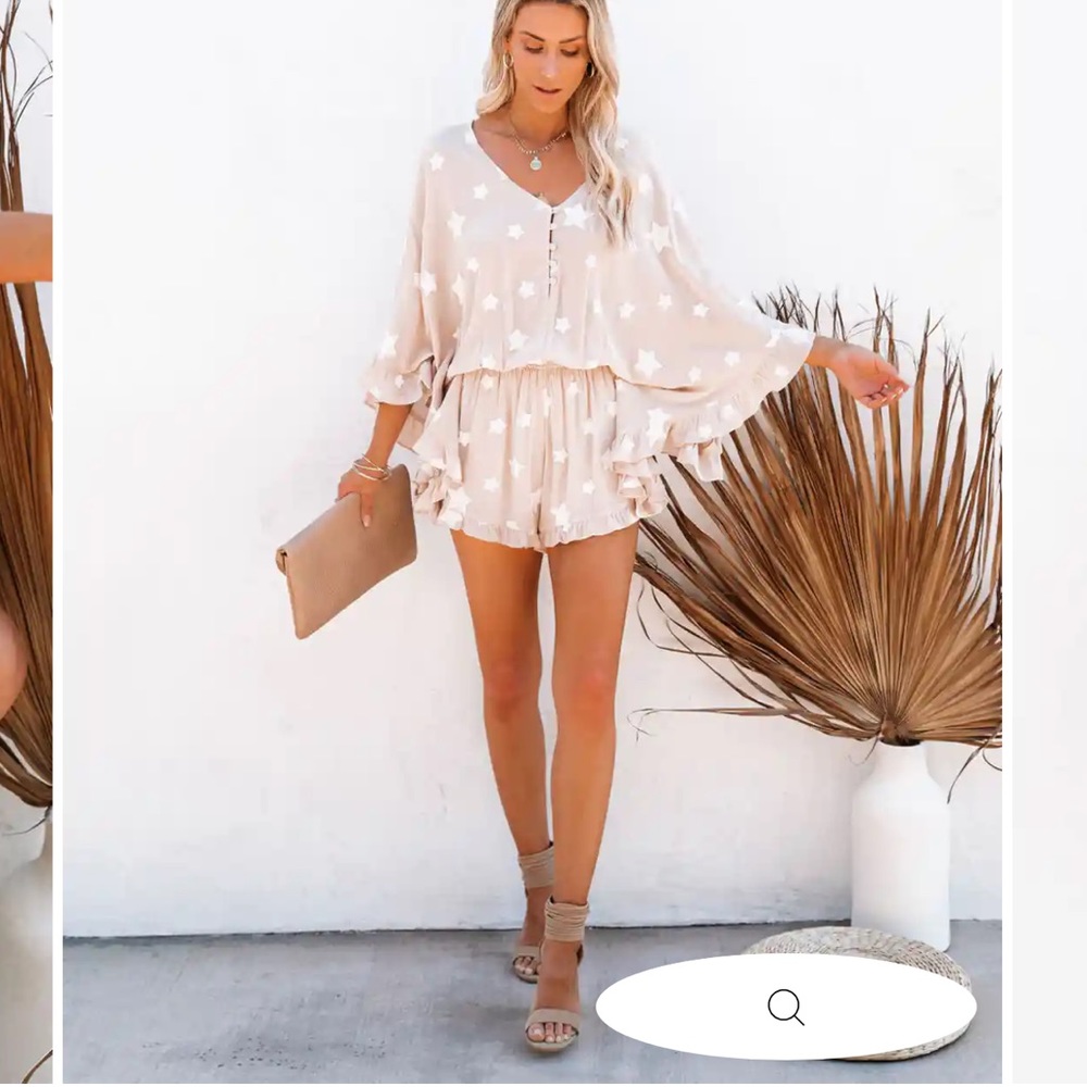 VICI under the sea star nude romper